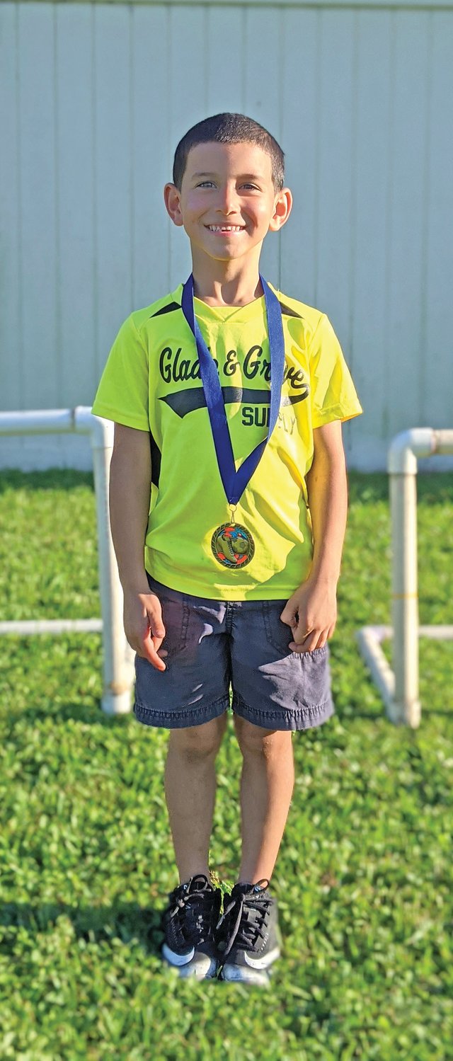 Mason Molina placed first in the U-8 Boys category.